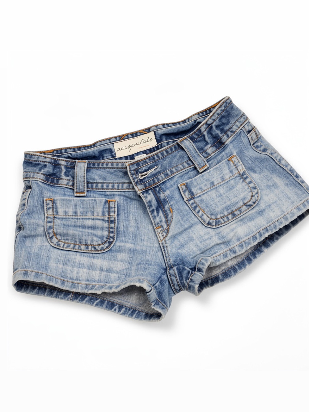 Vintage Aeropostale Light Wash Denim Jean Shorts Size 3/4